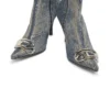 d-venus kb d D-Venus – Denim boots with logo plaque d-venus kb d D-Venus – Denim boots with logo plaque
