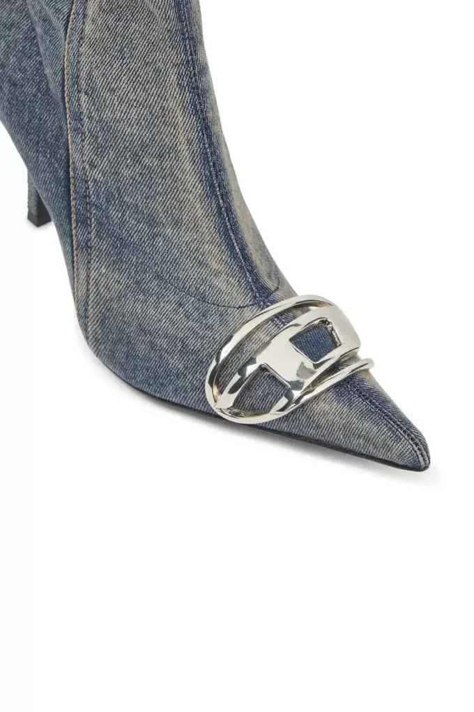 d-venus kb d D-Venus – Denim boots with logo plaque d-venus kb d D-Venus – Denim boots with logo plaque