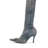 d-venus kb d D-Venus – Denim boots with logo plaque d-venus kb d D-Venus – Denim boots with logo plaque