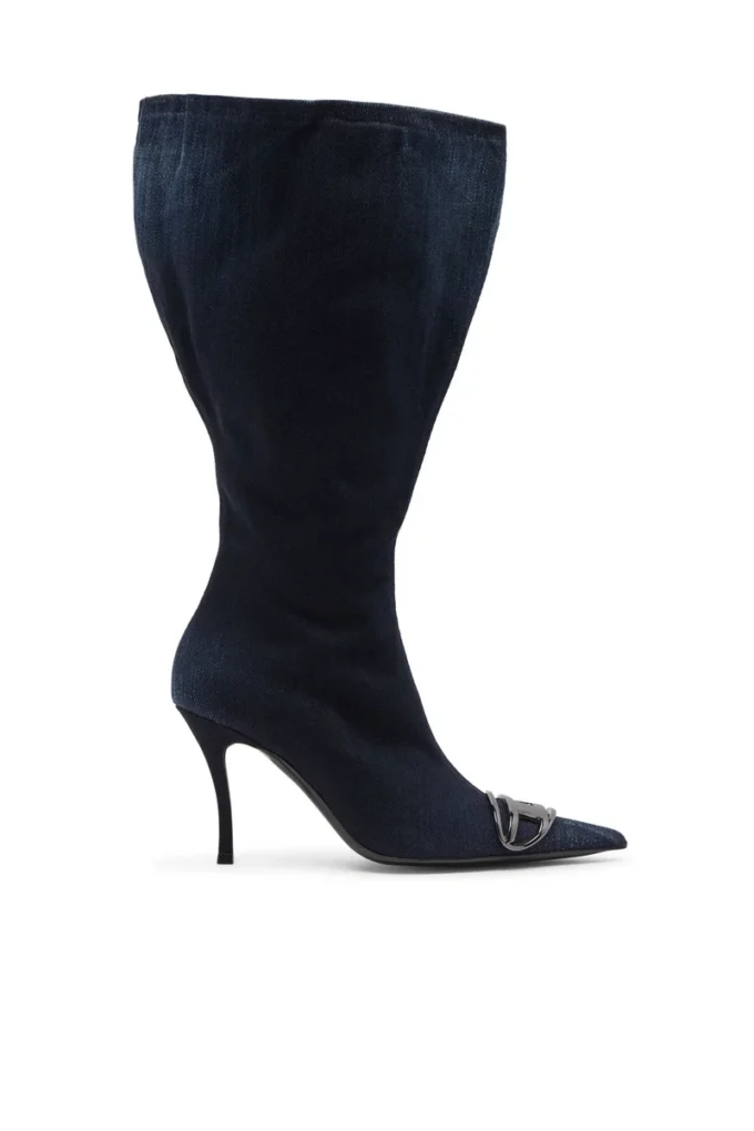 d-venus kb large D-Venus-Wide knee-high boots in denim d-venus kb large D-Venus-Wide knee-high boots in denim