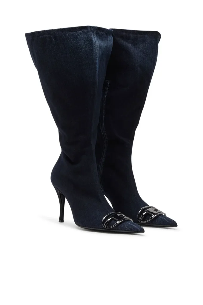 d-venus kb large D-Venus-Wide knee-high boots in denim d-venus kb large D-Venus-Wide knee-high boots in denim