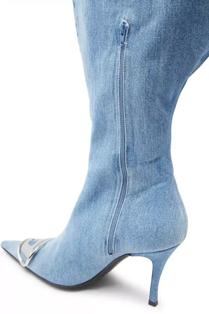 d-venus kb large D-Venus-Wide knee-high boots in denim d-venus kb large D-Venus-Wide knee-high boots in denim