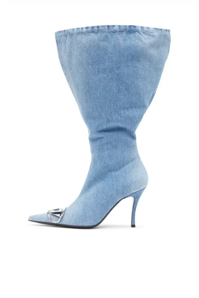d-venus kb large D-Venus-Wide knee-high boots in denim d-venus kb large D-Venus-Wide knee-high boots in denim