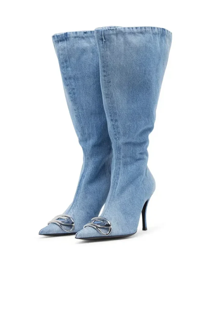 d-venus kb large D-Venus-Wide knee-high boots in denim d-venus kb large D-Venus-Wide knee-high boots in denim