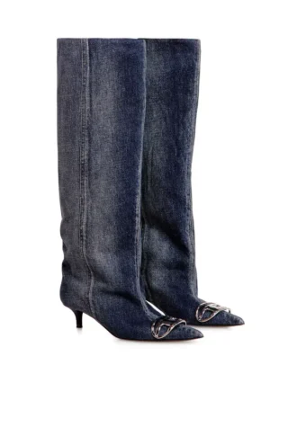 d-venus kb slouchy D-Venus-Slouchy knee-high boot in denim