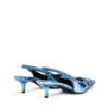 d-venus sb 40 D-Venus-Two-tone metallic slingback pumps