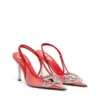 d-venus sb D-Venus-Leather-trim transparent slingback pumps d-venus sb D-Venus-Leather-trim transparent slingback pumps