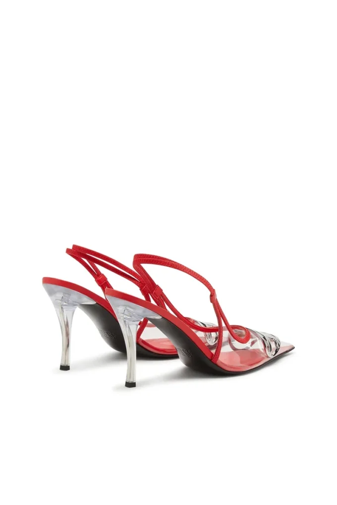 d-venus sb D-Venus-Leather-trim transparent slingback pumps d-venus sb D-Venus-Leather-trim transparent slingback pumps