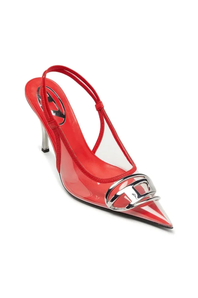 d-venus sb D-Venus-Leather-trim transparent slingback pumps d-venus sb D-Venus-Leather-trim transparent slingback pumps
