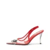 d-venus sb D-Venus-Leather-trim transparent slingback pumps d-venus sb D-Venus-Leather-trim transparent slingback pumps