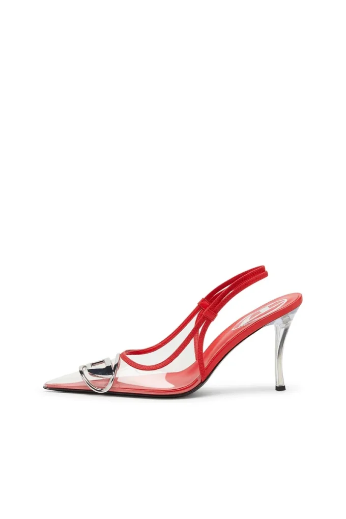 d-venus sb D-Venus-Leather-trim transparent slingback pumps d-venus sb D-Venus-Leather-trim transparent slingback pumps