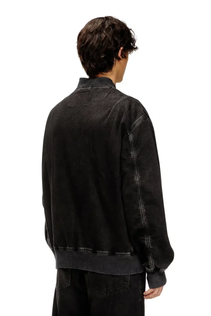 d-vinz Bomber jacket in clean-wash denim d-vinz Bomber jacket in clean-wash denim