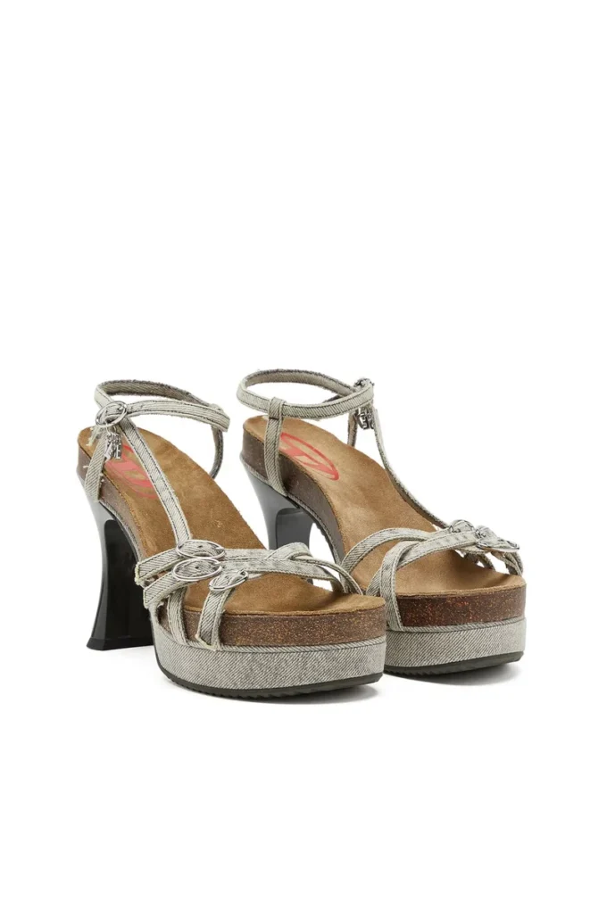 d-woodstock 105 sandal D-Woodstock-Strappy platform sandals in denim d-woodstock 105 sandal D-Woodstock-Strappy platform sandals in denim
