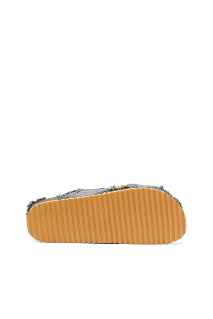 d-woodstock cross D-Woodstock-Crossover slides in frayed denim d-woodstock cross D-Woodstock-Crossover slides in frayed denim