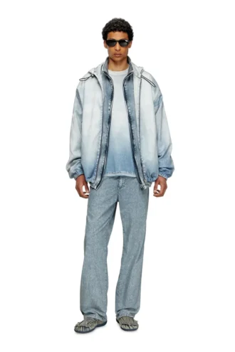 d-wynny jogg Hooded jacket in printed bleach-effect JoggJeans