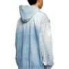 d-wynny jogg Hooded jacket in printed bleach-effect JoggJeans d-wynny jogg Hooded jacket in printed bleach-effect JoggJeans