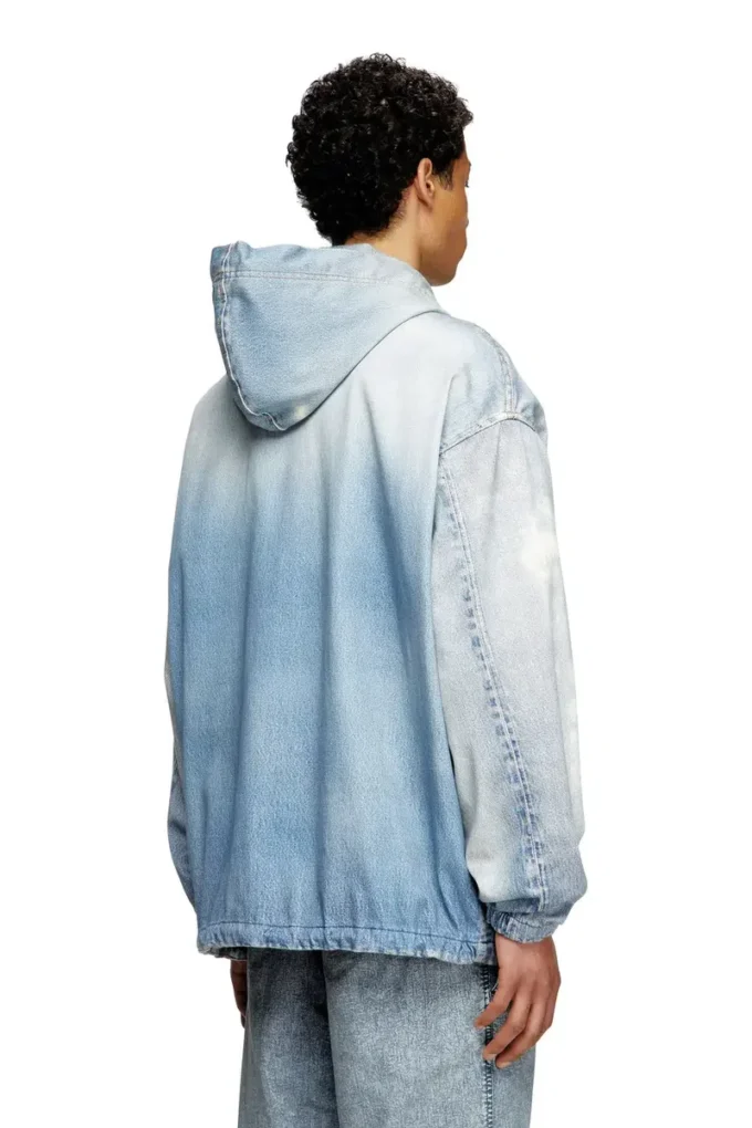 d-wynny jogg Hooded jacket in printed bleach-effect JoggJeans d-wynny jogg Hooded jacket in printed bleach-effect JoggJeans
