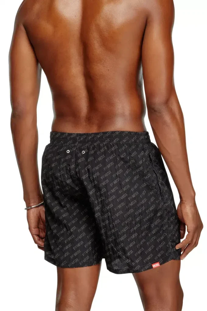 daniel-41-mono-utlt Mid-length swim shorts with all-over logo daniel-41-mono-utlt Mid-length swim shorts with all-over logo