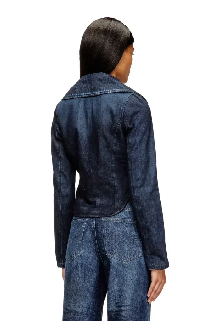de-ali-s Cropped jacket in Prince of Wales denim de-ali-s Cropped jacket in Prince of Wales denim