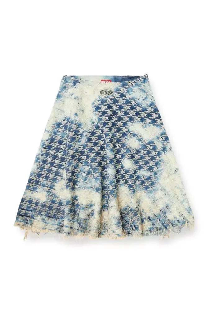 de-annet-fsh1 Midi skirt in houndstooth-weave denim de-annet-fsh1 Midi skirt in houndstooth-weave denim