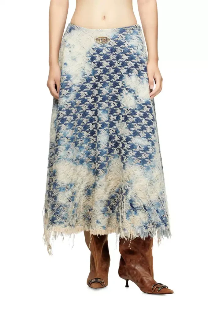 de-annet-fsh1 Midi skirt in houndstooth-weave denim de-annet-fsh1 Midi skirt in houndstooth-weave denim