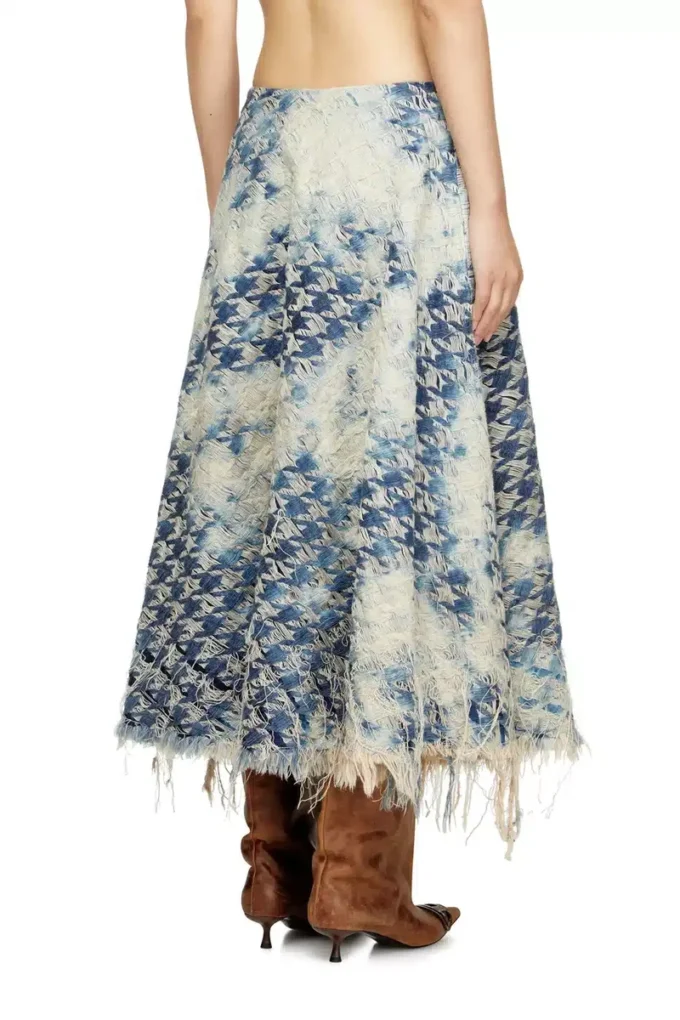 de-annet-fsh1 Midi skirt in houndstooth-weave denim de-annet-fsh1 Midi skirt in houndstooth-weave denim