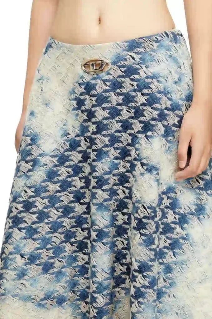 de-annet-fsh1 Midi skirt in houndstooth-weave denim de-annet-fsh1 Midi skirt in houndstooth-weave denim