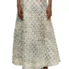 de-annina-fsh Long skirt in dévoré houndstooth denim de-annina-fsh Long skirt in dévoré houndstooth denim
