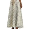de-annina-fsh Long skirt in dévoré houndstooth denim de-annina-fsh Long skirt in dévoré houndstooth denim