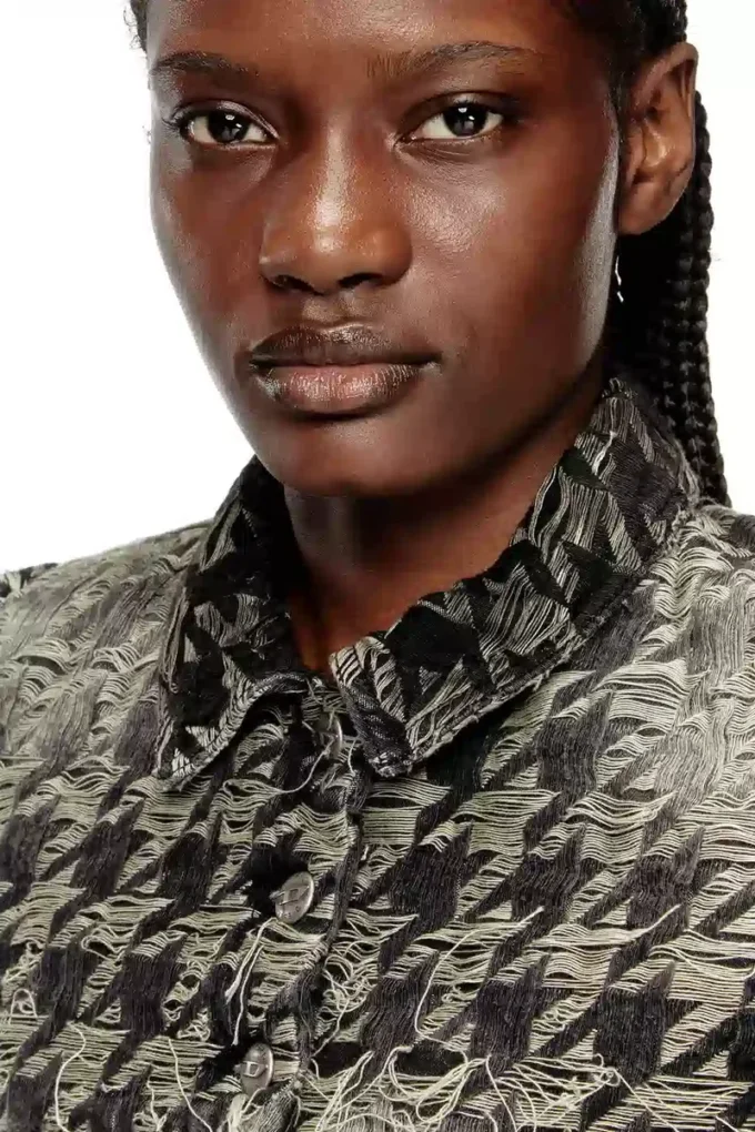 de-ansis-fsh2 Shrug in houndstooth-weave denim de-ansis-fsh2 Shrug in houndstooth-weave denim