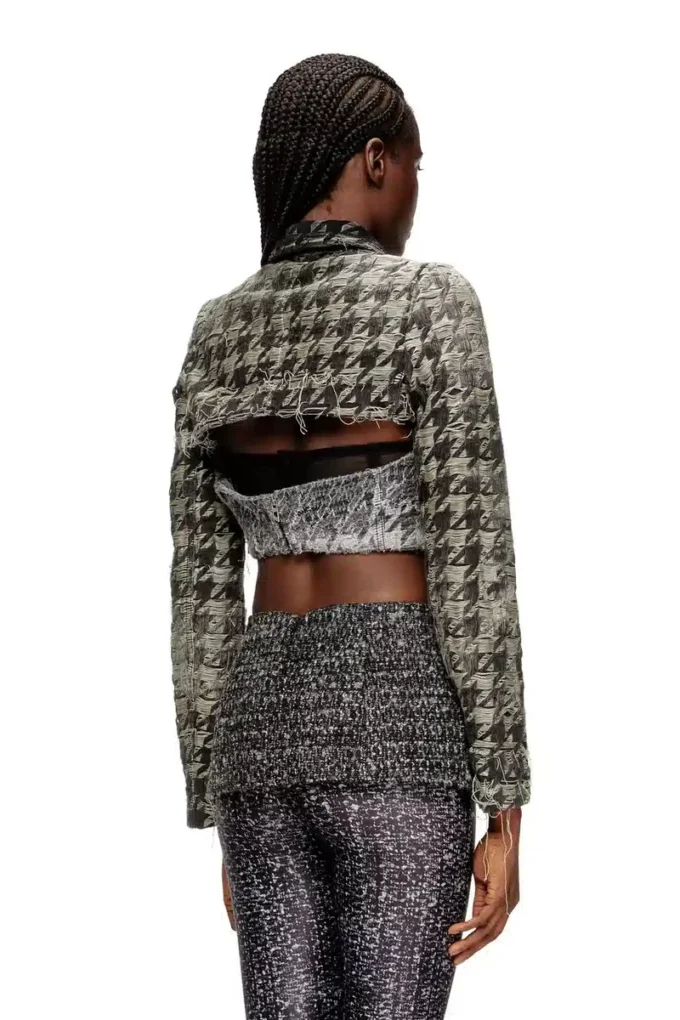 de-ansis-fsh2 Shrug in houndstooth-weave denim de-ansis-fsh2 Shrug in houndstooth-weave denim