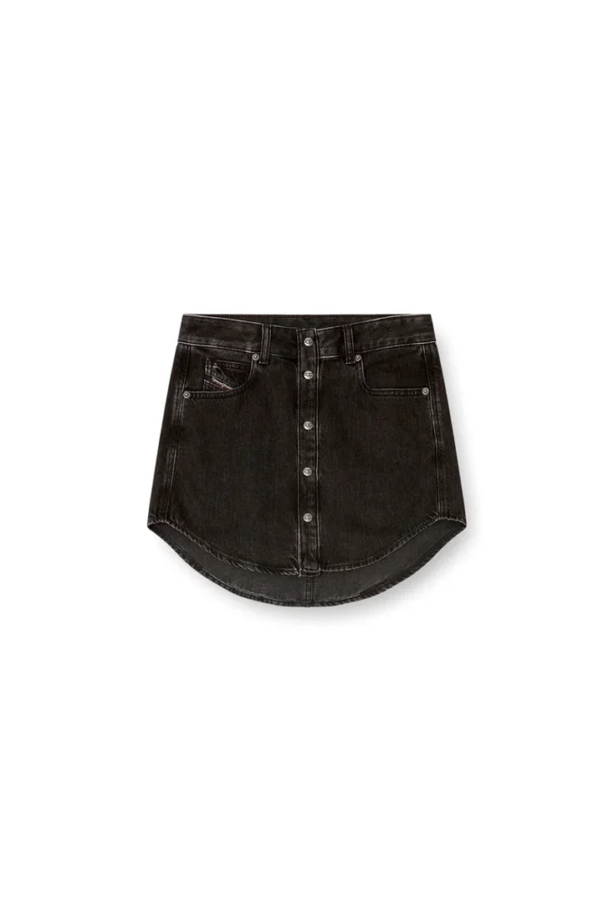de-ard Denim button-front miniskirt