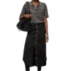 de-ard-long Midi denim skirt de-ard-long Midi denim skirt