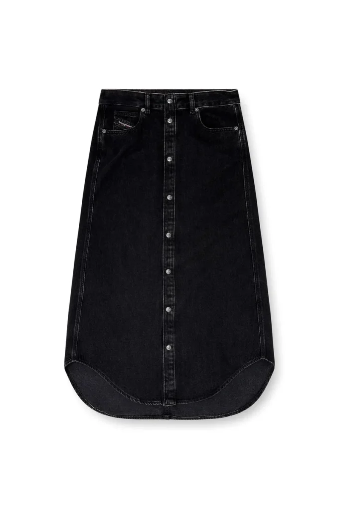 de-ard-long Midi denim skirt de-ard-long Midi denim skirt