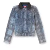 de-ateli-s Cropped jacket in graphic bouclé denim de-ateli-s Cropped jacket in graphic bouclé denim