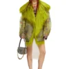de-bika-fse Printed devoré jacket with shaggy collar de-bika-fse Printed devoré jacket with shaggy collar