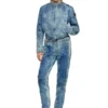 de-calur-fse Denim jacket with biker zip details de-calur-fse Denim jacket with biker zip details