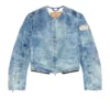 de-calur-fse Denim jacket with biker zip details de-calur-fse Denim jacket with biker zip details