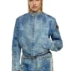 de-calur-fse Denim jacket with biker zip details de-calur-fse Denim jacket with biker zip details