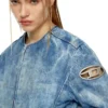 de-calur-fse Denim jacket with biker zip details de-calur-fse Denim jacket with biker zip details