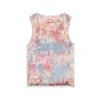 de-ciri-fse Tank top in flower devoré denim de-ciri-fse Tank top in flower devoré denim