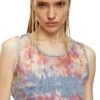 de-ciri-fse Tank top in flower devoré denim de-ciri-fse Tank top in flower devoré denim