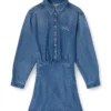 de-drevia-s Denim dress with back embroidery de-drevia-s Denim dress with back embroidery