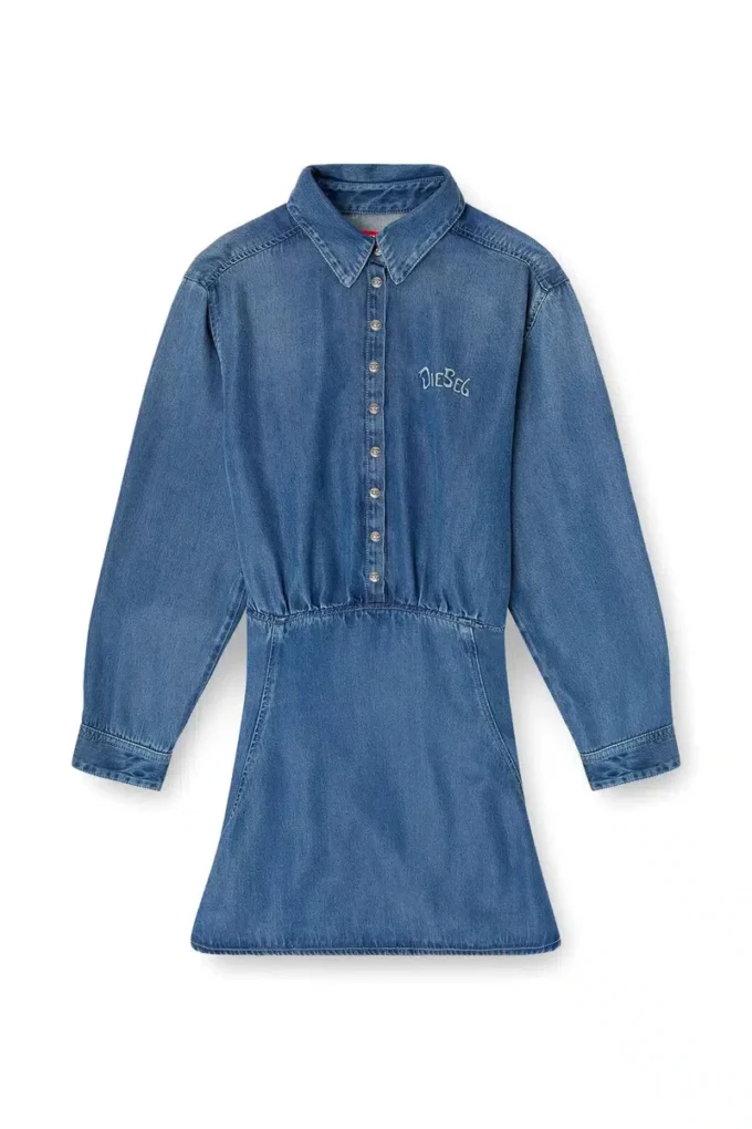 de-drevia-s Denim dress with back embroidery de-drevia-s Denim dress with back embroidery
