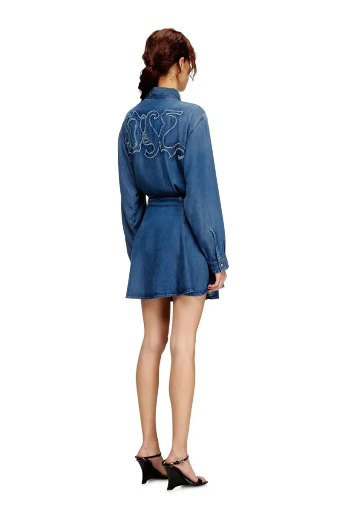 de-drevia-s Denim dress with back embroidery de-drevia-s Denim dress with back embroidery