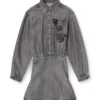 de-drevia-s Denim dress with embroidered patches de-drevia-s Denim dress with embroidered patches