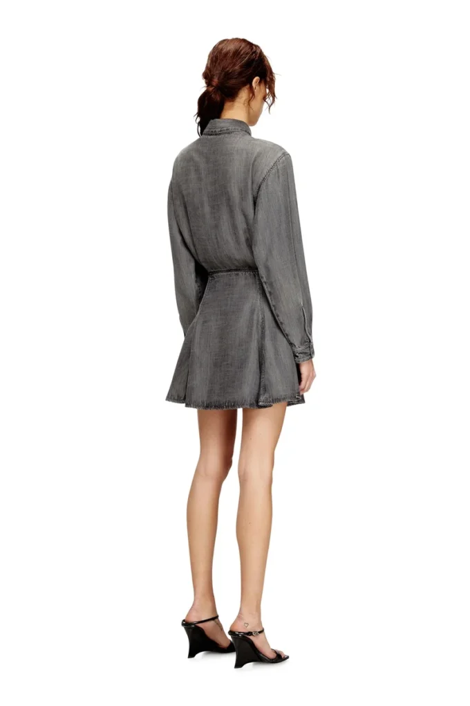 de-drevia-s Denim dress with embroidered patches de-drevia-s Denim dress with embroidered patches