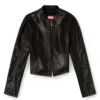 de-gary-d jogg Cropped jacket in shiny coated JoggJeans de-gary-d jogg Cropped jacket in shiny coated JoggJeans