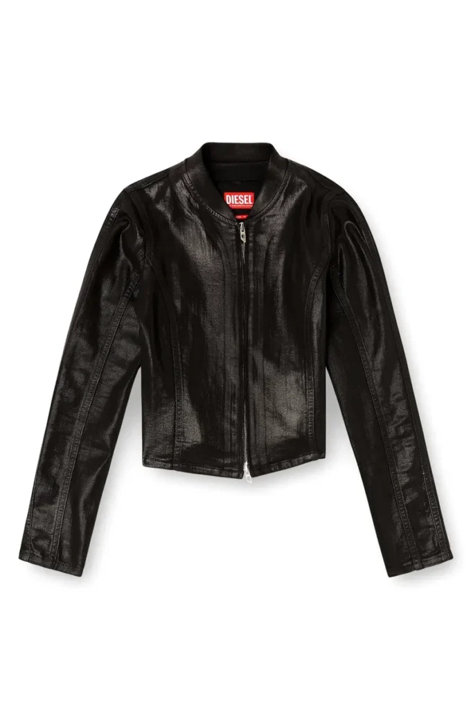 de-gary-d jogg Cropped jacket in shiny coated JoggJeans de-gary-d jogg Cropped jacket in shiny coated JoggJeans