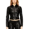 de-gary-d jogg Cropped jacket in shiny coated JoggJeans de-gary-d jogg Cropped jacket in shiny coated JoggJeans